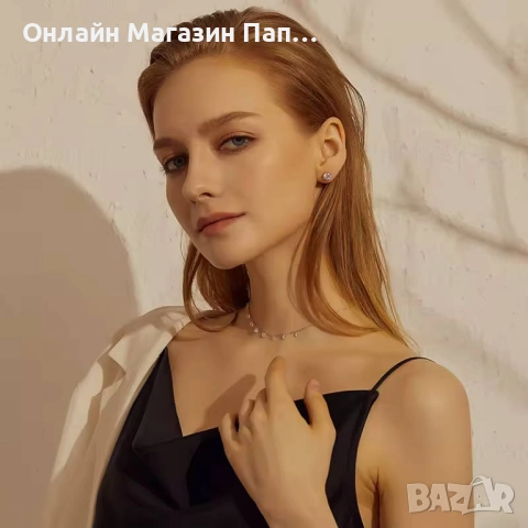 WOSTU Платинирано 925 сребърно колие с циркони (сертификат), снимка 2 - Колиета, медальони, синджири - 52924870