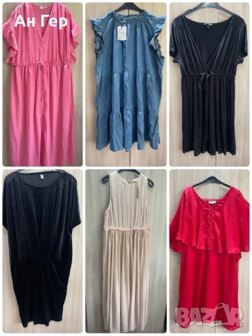 Рокли дамски от XL-4XL, снимка 3 - Рокли - 50552998
