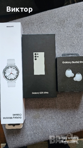 продавам комплект Galaxy watch 6 classic +Buds 2 pro, снимка 2 - Samsung - 44994307