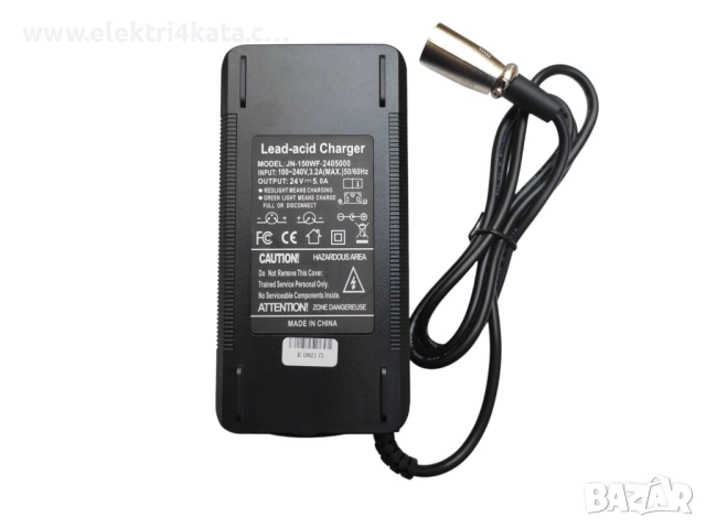 Зарядно устройство 24V (XLR 3pin 18mm), снимка 2 - Друга електроника - 52574816