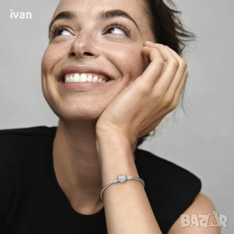 Pandora гривна - Романтика. размер 16, снимка 4 - Гривни - 53125315