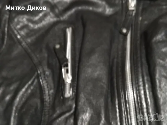 Cabrini марково рокерско яке естествена кожа олекотено размер Л, снимка 9 - Якета - 49964139