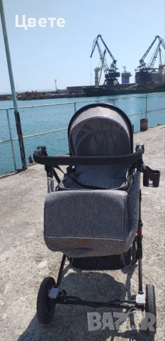 Комбинирана зимна и лятна количка с кош за кола + подарък пакет памперси /, снимка 3 - Детски колички - 50926626