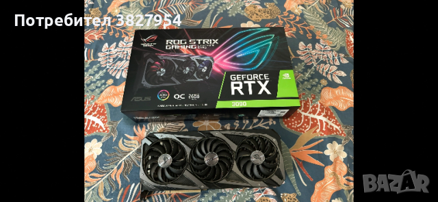 ASUS ROG Strix GeForce RTX 3090 OC Edition 24GB GDDR6X Gaming Graphics Card, снимка 3 - Видеокарти - 54111496
