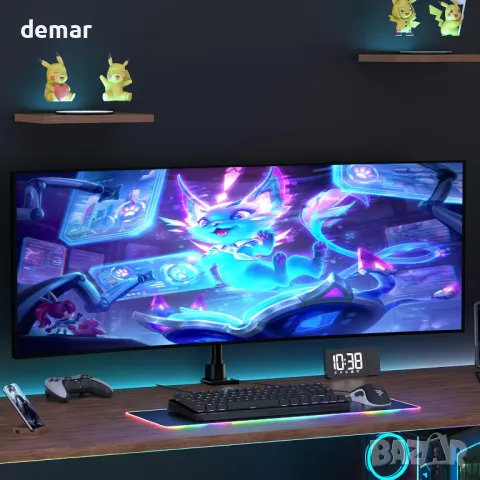 Единична стойка за монитор Ultrawide Heavy Duty 27"-57", снимка 6 - Друга електроника - 49846550