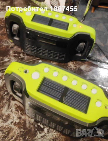 Преносимо автономно радио с фенер, слънчев панел и манивела за зареждане, снимка 8 - Радиокасетофони, транзистори - 52643322