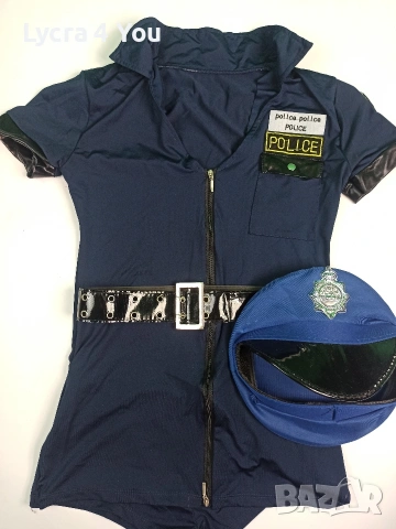 Костюм за ролеви игри "полицайка" размер М