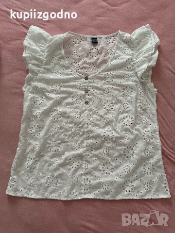 Сет дамски нови блузи с къс ръкав 4 броя риза, снимка 3 - Ризи - 51265256