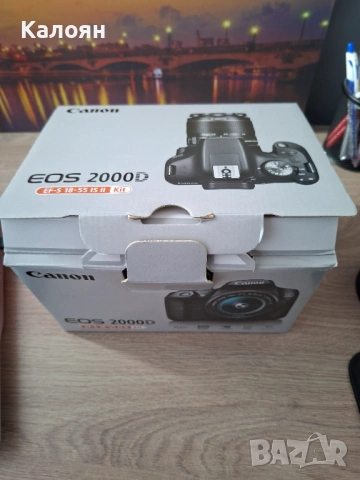 📸 Canon EOS 2000D – като нов + 32GB карта, снимка 7 - Фотоапарати - 53518905