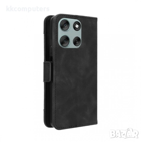 Кожен Калъф Портфейл за Motorola Moto G56 5G - Множество Слотове, Джоб за Банкноти, Двоен Магнит, Св, снимка 7 - Резервни части за телефони - 53510611