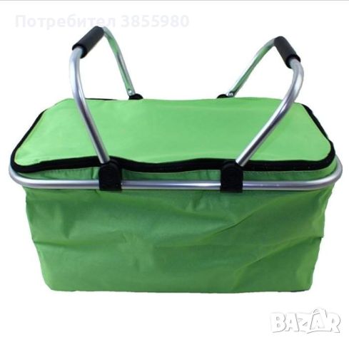 Сгъваема хладилна чанта ,кошница за плаж и къмпинг с дръжки, снимка 8 - Други стоки за дома - 46463777