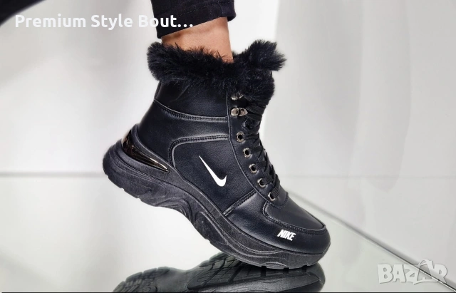 дамски боти с пух найк 