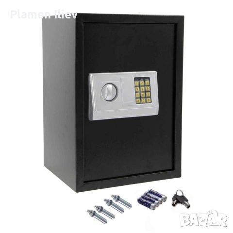 Електронен сейф 43L с аварийни ключове и монтажни болтове – Сигурност и защита за ценни вещи, снимка 4 - Сейфове и каси - 53345129