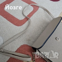 Елегантна бежова чанта за всеки ден, снимка 3 - Чанти - 53847543