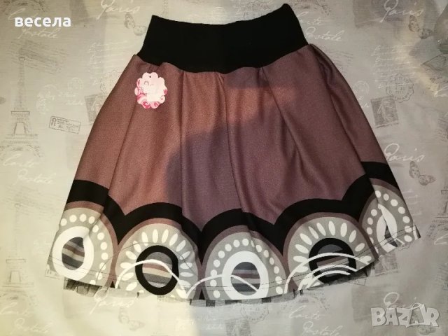 детска пола със широк ластик 