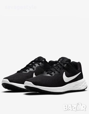 Мъжки маратонки NIKE Revolution 6 Next Nature Shoes Black/White M, снимка 3 - Маратонки - 45892354