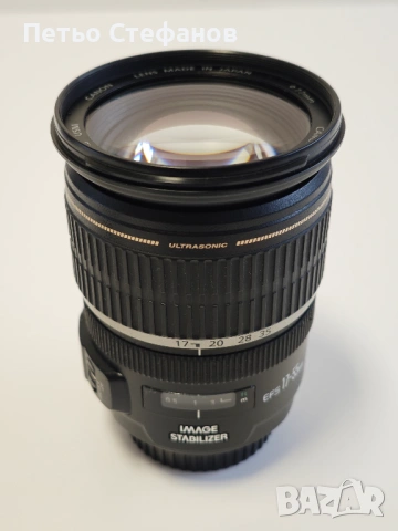 обектив Canon EF-S 17-55 mm f/2.8 IS USM Lens, снимка 4 - Обективи и филтри - 53327608