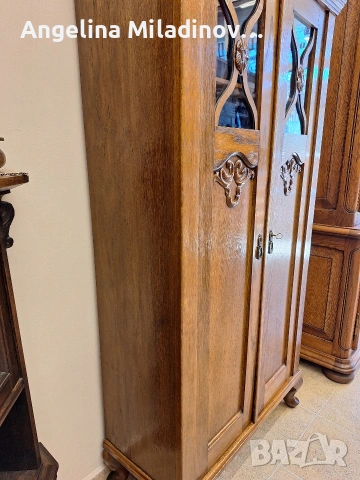 Античен шкаф - витрина, снимка 3 - Бюфети - 53782564