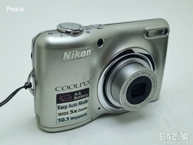 Nikon Coolpix L23 10.1MP Silver Digital Camera 5x Zoom, снимка 5 - Фотоапарати - 53804801