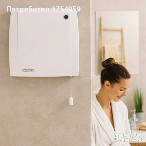 Вентилаторна печка за баня Termomax, 2000W, снимка 4 - Отоплителни печки - 52339323