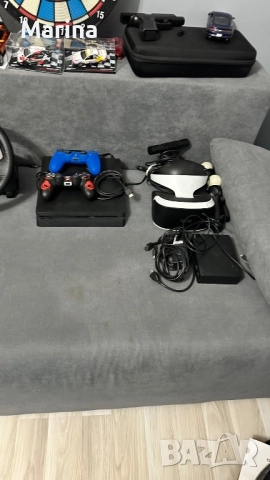 Ps4, волан logitech 29, vr очила, два джойстика, снимка 4 - PlayStation конзоли - 52893767