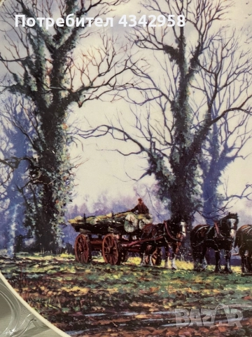 Чиния от колекцията порцеланови чинии „ФЕРМЕРСКА ГОДИНА“ на Майкъл Херинг, снимка 4 - Антикварни и старинни предмети - 52113641