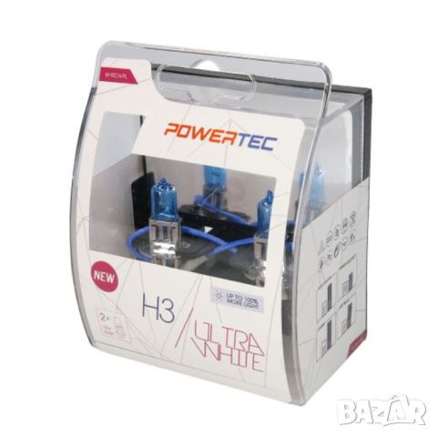 M-TECH Powertec Ultra White H1 H3 H4 H7 H8 H11 HB3 халогенни крушки, снимка 3 - Аксесоари и консумативи - 45770240
