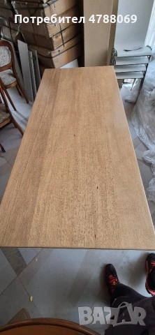 Уникална масивна маса от дърво