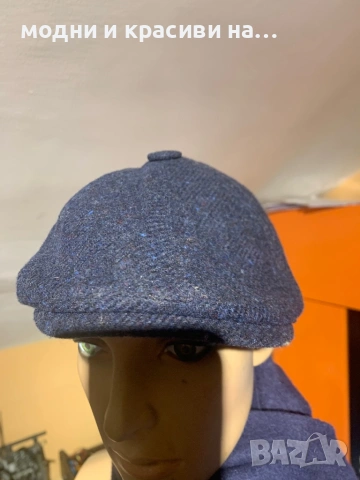Мъжки каскет 100% вълна, снимка 3 - Шапки - 53179113