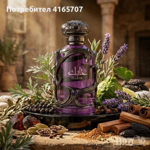 Парфюмна вода Lattafa Habik for Men 100 мл - Мъжествен аромат с нотки на лавандула, канела и пачули, снимка 2 - Мъжки парфюми - 54070186