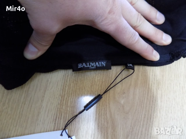 нова блуза balmain paris фанела худи горнище суичър елек мъжка оригинална 2XL, снимка 9 - Блузи - 44979009