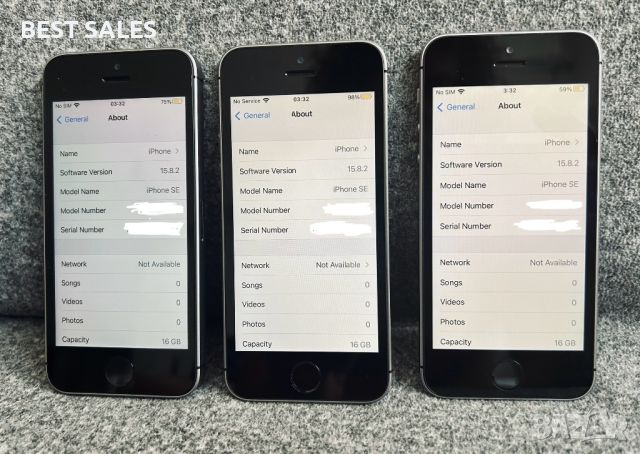 Apple iPhone SE 16 GB Space Gray 100% Battery  Епъл Айфон СЕ 2016 16ГБ, снимка 10 - Apple iPhone - 46396256