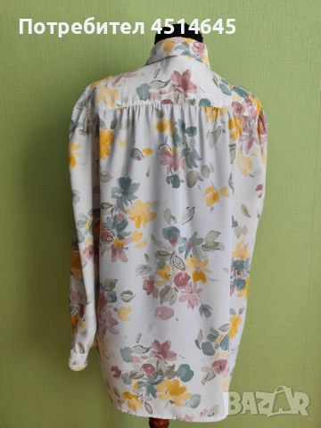 Елегантна дамска блуза с флорални мотиви , снимка 2 - Блузи с дълъг ръкав и пуловери - 50804188