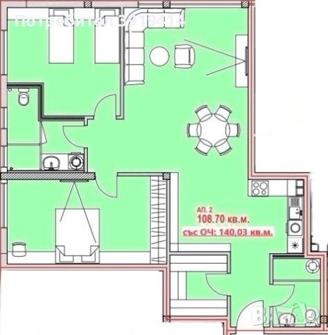 3 - стаен просторен апартамент, снимка 1 - Aпартаменти - 45200403