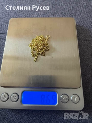 НОВ 8.69гр 57см златен ланец версаче / златно колие / синджир / ланец / злато / златен / GOLD 585 / , снимка 2 - Колиета, медальони, синджири - 52066374