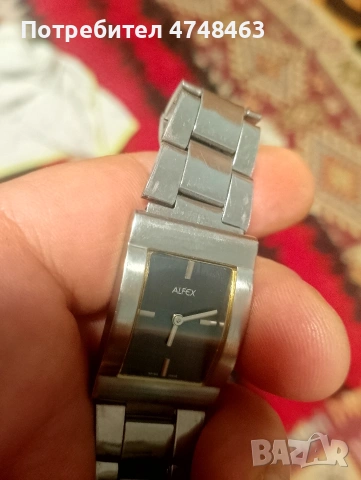 часовник alfex оригинален унисекс работи много точно с нова батериа, снимка 4 - Мъжки - 53659962