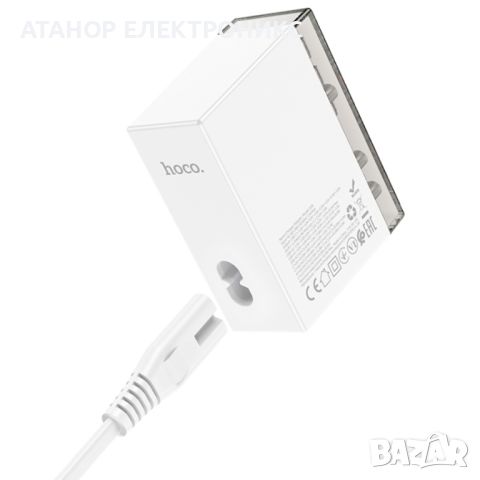 Зарядно за стена - 3x USB, 3x Type-C, 65W с кабел DC - Бяло, снимка 2 - Оригинални зарядни - 46694492