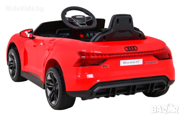 Audi RS E-Tron GT 12V – Детска акумулаторна кола, Червена, EVA гуми, снимка 8 - Детски велосипеди, триколки и коли - 50420674