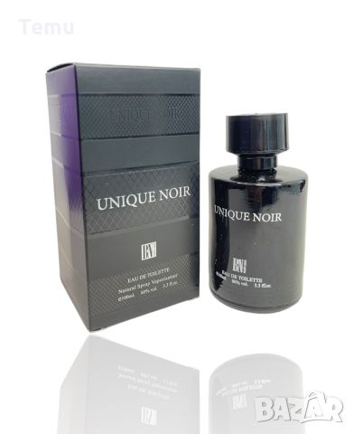 Оригинален арабски мъжки парфюм UNIQUE NOIR, 100ML EAU DE PARFUM, снимка 1 - Мъжки парфюми - 46424577