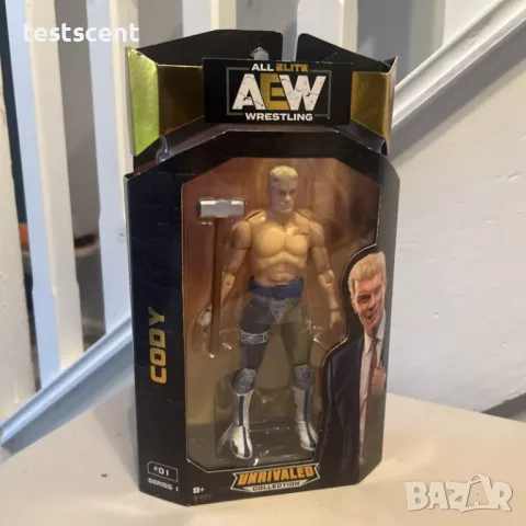 Екшън фигура AEW Cody Rhodes American Nightmare Коуди Роудс Jazwares WWE figure играчка Unrivaled, снимка 2 - Фигурки - 48652888