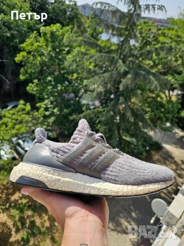 Адидас/adidas Ultra Boost 3.0 Grey женски – Оригинални дамски кецове, снимка 3 - Маратонки - 51087423