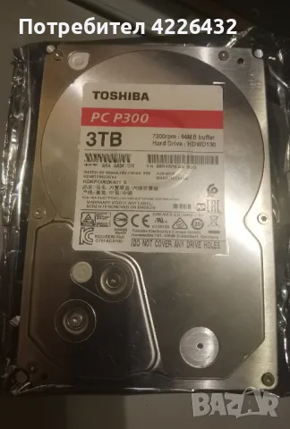 HDD Toshiba PC 300 3 TB, снимка 1