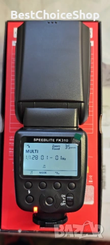 Светкавица PHOTOOLEX Speedlite FK310 за Canon, Nikon, Sony, Panasonic, Olympus, Pentax, Fujifilm , снимка 8 - Светкавици, студийно осветление - 53656818
