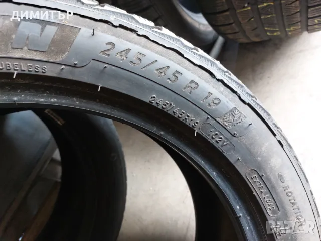 2бр.зимни гуми MICHELIN 245/45/19 DOT 0422, снимка 10 - Гуми и джанти - 48697547