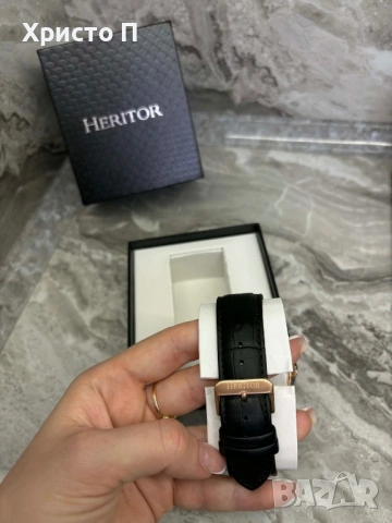 Часовник HERITOR (Rose Gold), снимка 3 - Мъжки - 54062835