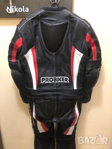 ЧИСТО НОВ кожен екип PROBIKER размер 50 цял, снимка 7 - Други спортове - 46613941