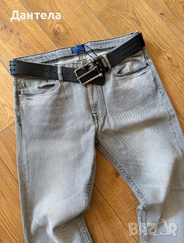 Мъжки дънки ZARA – Slim Fit сиви, размер 36, снимка 6 - Дънки - 54102908