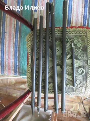 Колчета  7 броя  и рейки 5 броя за палатка нови военни неупотребявани, снимка 5 - Палатки - 32673399