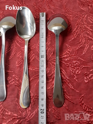 Луксозни прибори лъжици Edelstahl Rostfrei - 5 бр. нови, снимка 7 - Антикварни и старинни предмети - 53738237