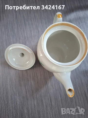 Захарница, латиера и чайник от порцелан , снимка 11 - Сервизи - 53748054